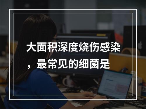 大面积深度烧伤感染，最常见的细菌是