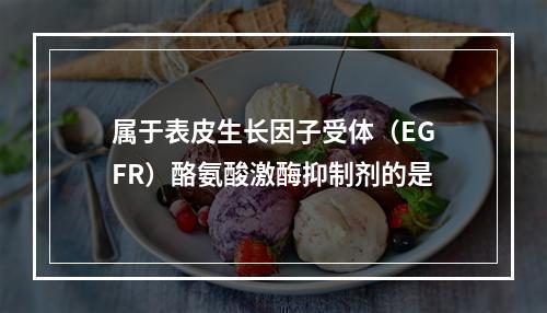 属于表皮生长因子受体（EGFR）酪氨酸激酶抑制剂的是