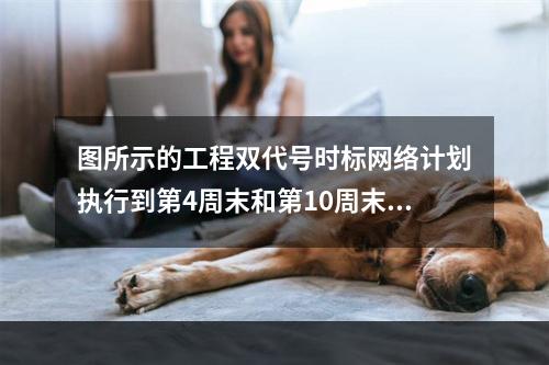 图所示的工程双代号时标网络计划执行到第4周末和第10周末时，