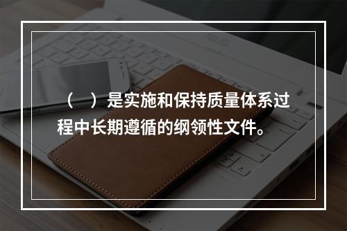 （　）是实施和保持质量体系过程中长期遵循的纲领性文件。