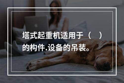 塔式起重机适用于（　）的构件.设备的吊装。