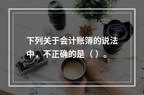 下列关于会计账簿的说法中，不正确的是（ ）。