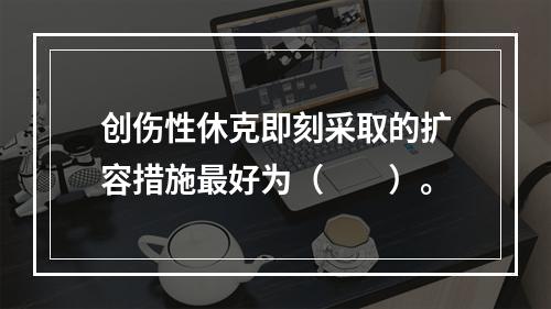 创伤性休克即刻采取的扩容措施最好为（　　）。