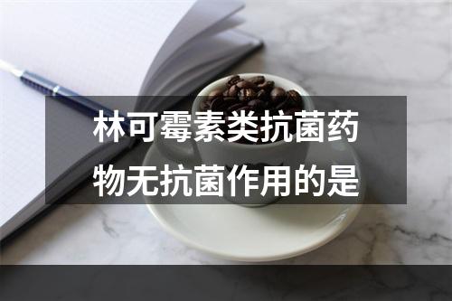 林可霉素类抗菌药物无抗菌作用的是