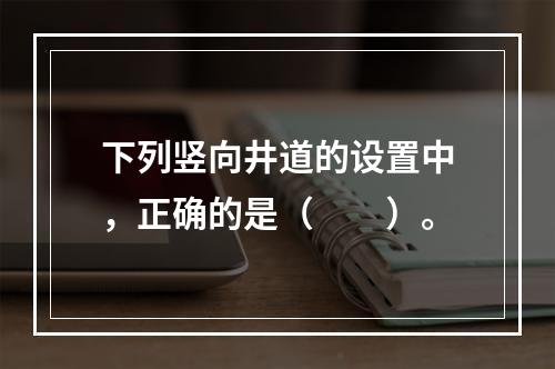 下列竖向井道的设置中，正确的是（  ）。