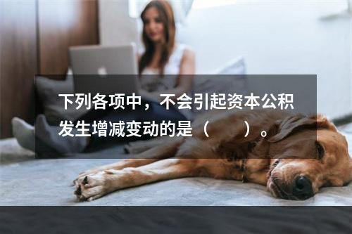 下列各项中，不会引起资本公积发生增减变动的是（　　）。