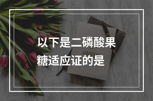 以下是二磷酸果糖适应证的是