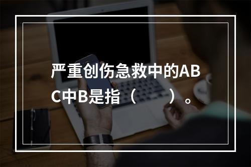 严重创伤急救中的ABC中B是指（　　）。