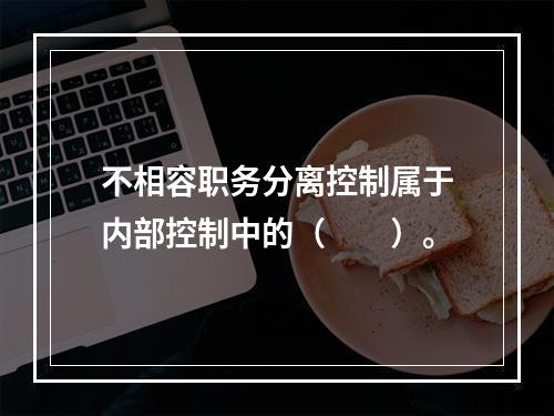 不相容职务分离控制属于内部控制中的（　　）。