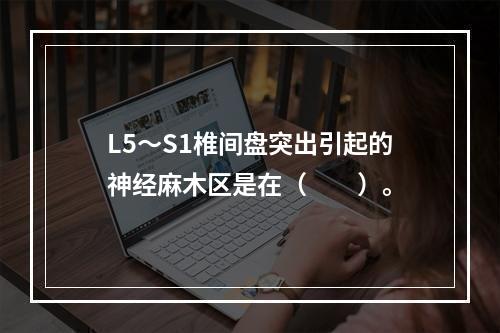 L5～S1椎间盘突出引起的神经麻木区是在（　　）。