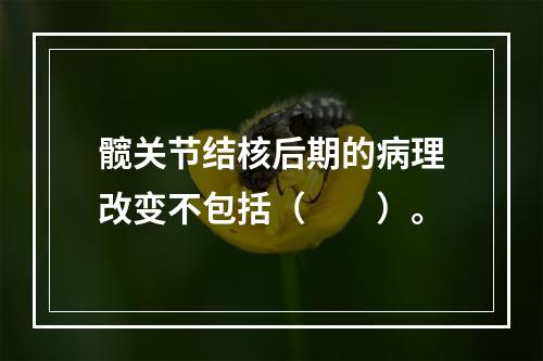 髋关节结核后期的病理改变不包括（　　）。