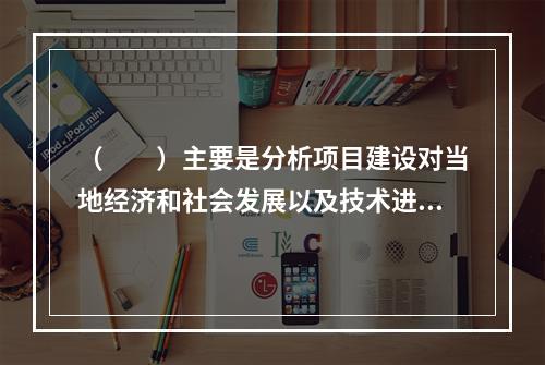 （　　）主要是分析项目建设对当地经济和社会发展以及技术进步的