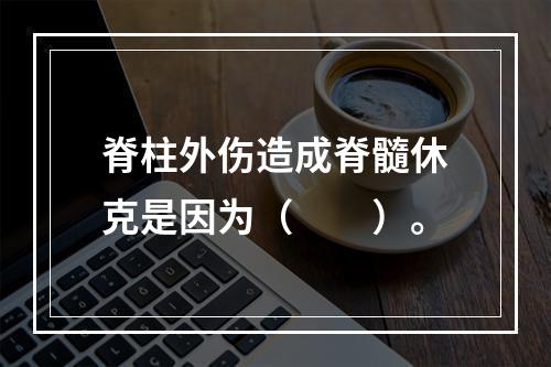 脊柱外伤造成脊髓休克是因为（　　）。