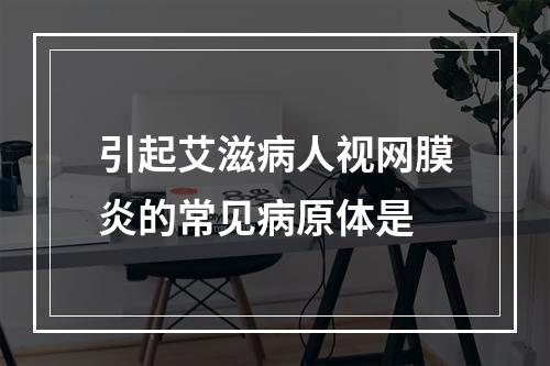 引起艾滋病人视网膜炎的常见病原体是