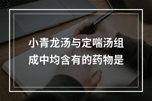 小青龙汤与定喘汤组成中均含有的药物是