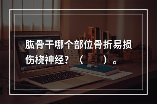 肱骨干哪个部位骨折易损伤桡神经？（　　）。