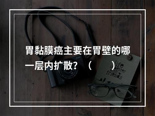 胃黏膜癌主要在胃壁的哪一层内扩散？（　　）