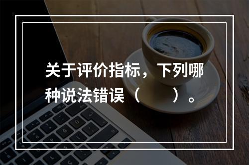 关于评价指标，下列哪种说法错误（　　）。