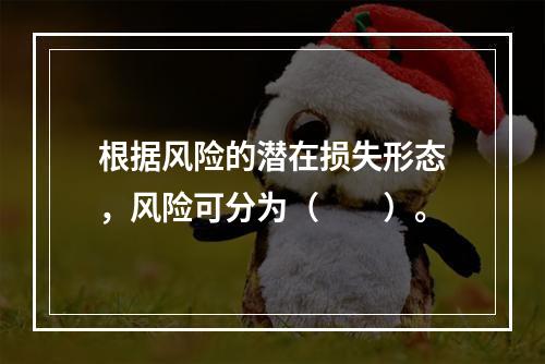 根据风险的潜在损失形态，风险可分为（　　）。