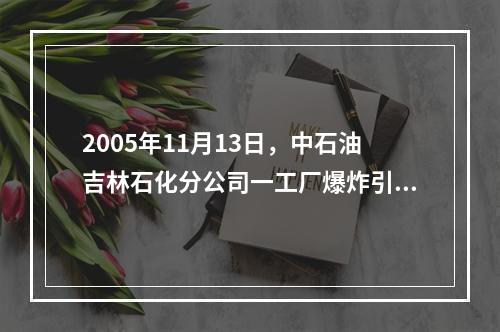 2005年11月13日，中石油吉林石化分公司一工厂爆炸引发的