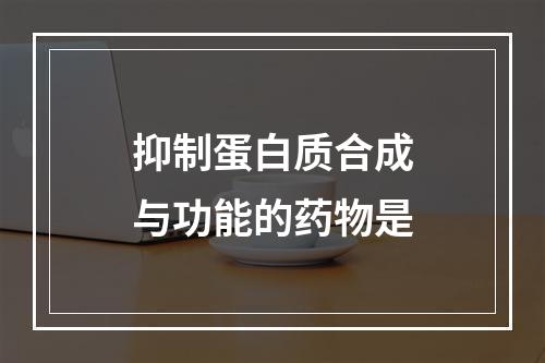 抑制蛋白质合成与功能的药物是