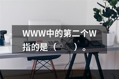 WWW中的第二个W指的是（　　）。