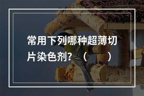 常用下列哪种超薄切片染色剂？（　　）