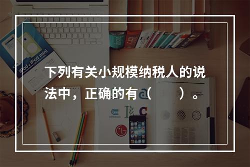 下列有关小规模纳税人的说法中，正确的有（　　）。