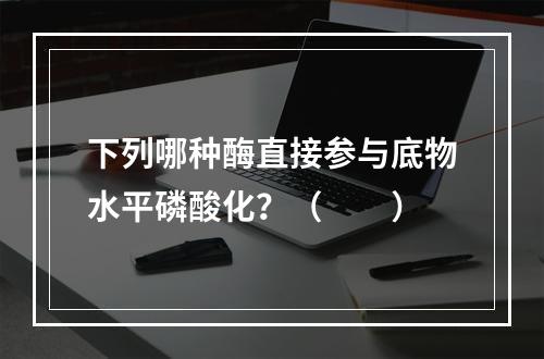 下列哪种酶直接参与底物水平磷酸化？（　　）