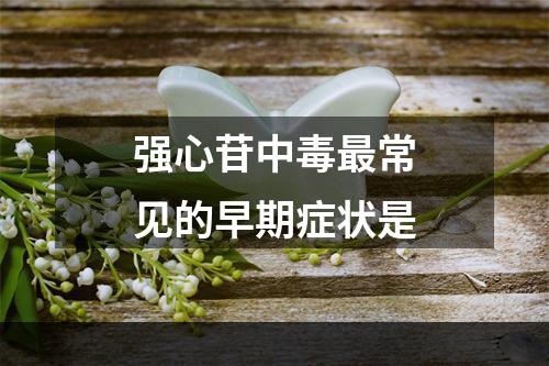 强心苷中毒最常见的早期症状是