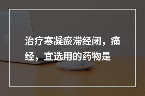 治疗寒凝瘀滞经闭，痛经，宜选用的药物是