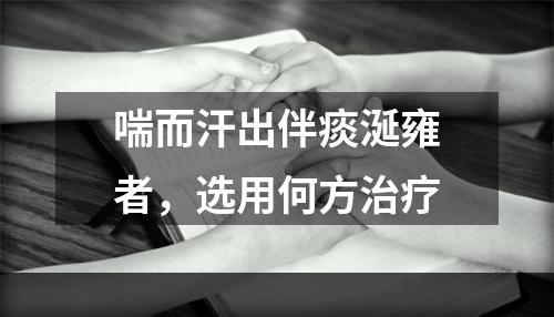 喘而汗出伴痰涎雍者，选用何方治疗