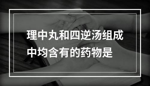 理中丸和四逆汤组成中均含有的药物是