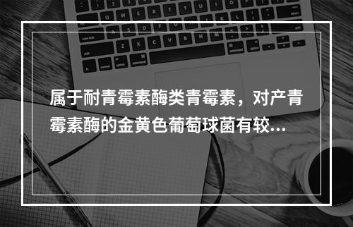 属于耐青霉素酶类青霉素，对产青霉素酶的金黄色葡萄球菌有较好作