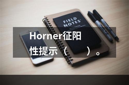 Horner征阳性提示（　　）。