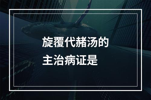 旋覆代赭汤的主治病证是