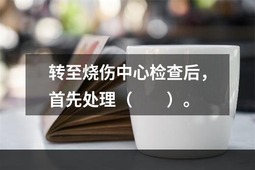 转至烧伤中心检查后，首先处理（　　）。