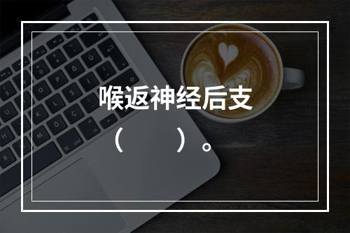 喉返神经后支（　　）。