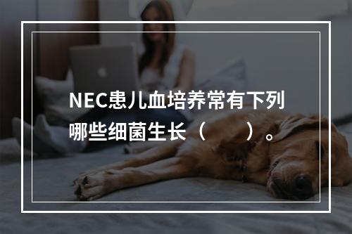 NEC患儿血培养常有下列哪些细菌生长（　　）。