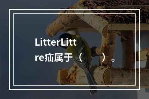 LitterLittre疝属于（　　）。