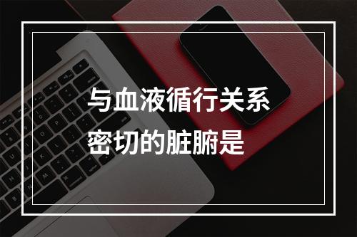 与血液循行关系密切的脏腑是