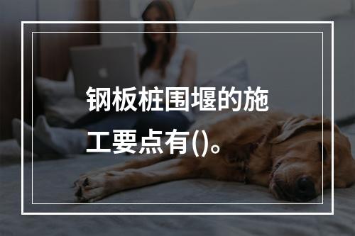 钢板桩围堰的施工要点有()。