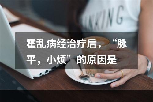 霍乱病经治疗后，“脉平，小烦”的原因是