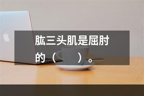 肱三头肌是屈肘的（　　）。