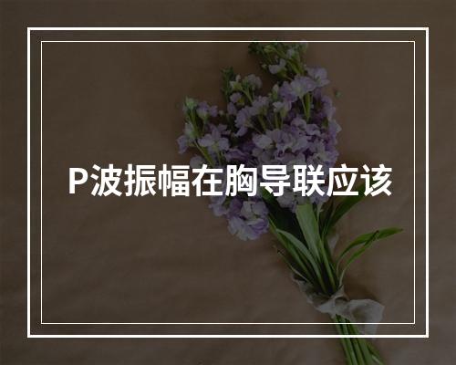 P波振幅在胸导联应该