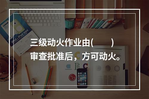 三级动火作业由(　　)审查批准后，方可动火。