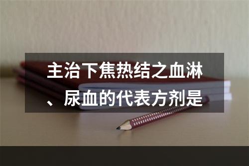 主治下焦热结之血淋、尿血的代表方剂是