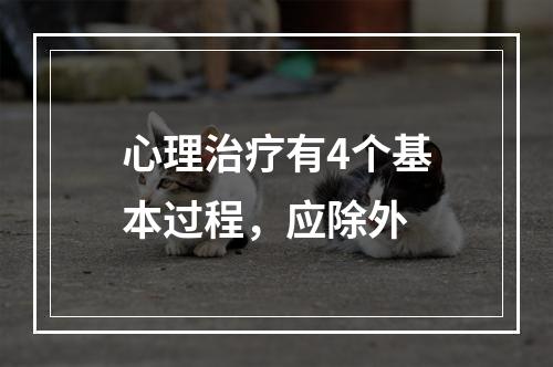 心理治疗有4个基本过程，应除外