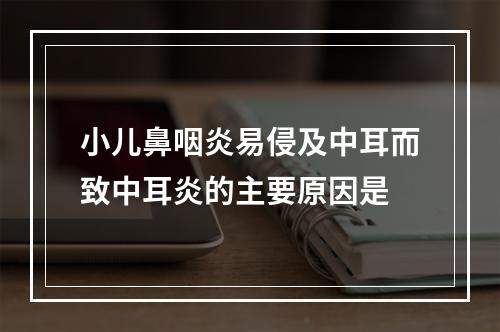 小儿鼻咽炎易侵及中耳而致中耳炎的主要原因是