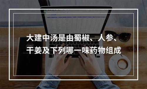 大建中汤是由蜀椒、人参、干姜及下列哪一味药物组成